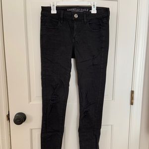 American Eagle Super Stretch Black Jeans